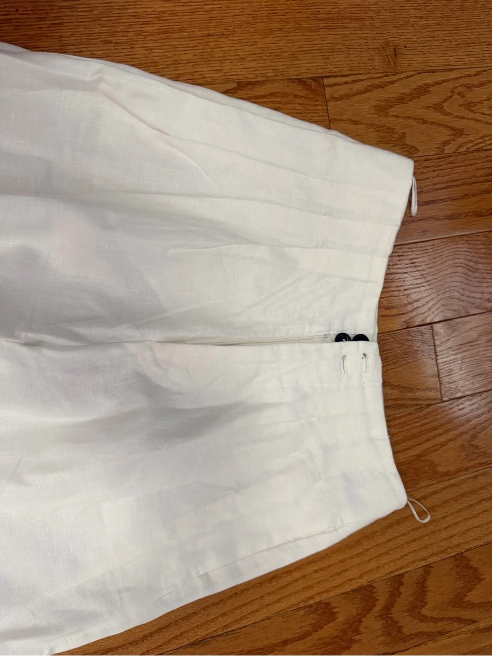 Zara Off-White Wide Leg Pants